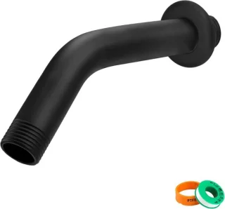 Verlengstuk douchekop 15 cm zwart RVS
