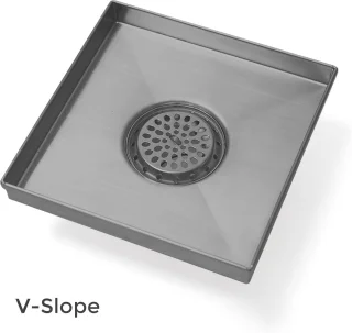 Vierkante bodemsifon 150x150 mm