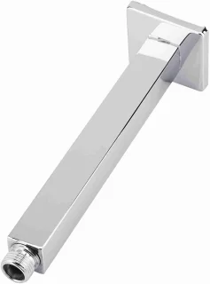 Vierkante douchearm 20 cm wandmontage