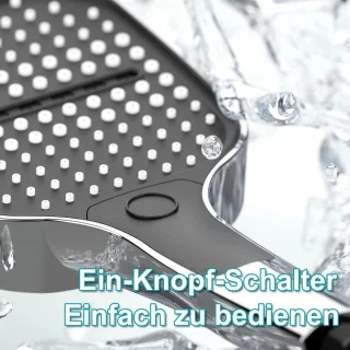 Vierkante Handdouche Grijs-Wit