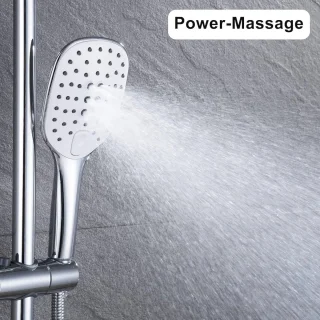 Vierkante handdouche met slang