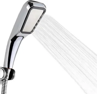 Vierkante handdouche regendouche zilver