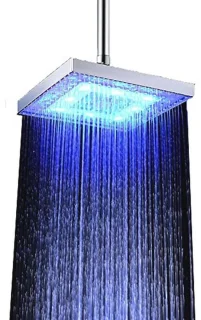 Vierkante LED-douchekop