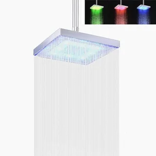 Vierkante LED-douchekop