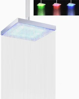 Vierkante LED Douchekop