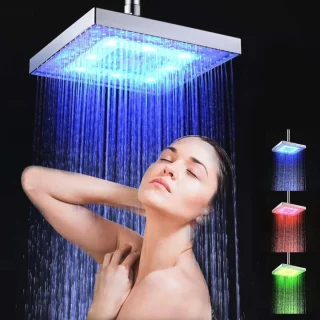 Vierkante LED Douchekop