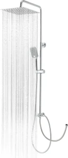 Vierkante regendouche 25x25 cm RVS douchesysteem