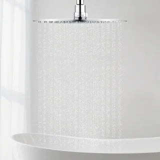 Vierkante RVS Regendouchekop 20 cm - Chroom