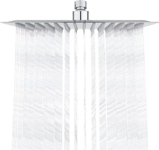 Vierkante rvs regendouchekop 25 cm