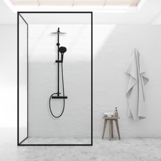 Viking Choice Doucheset Zwart Met Mengkraan