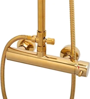 Viking Choice Regendouche Ø23 cm Goud met Handdouche