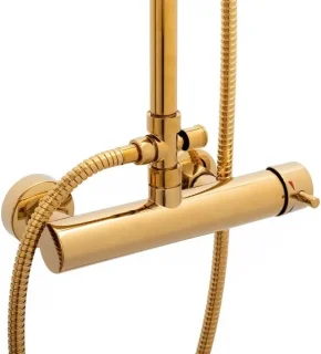 Viking Choice Regendouche Ø23 cm Goud met Handdouche