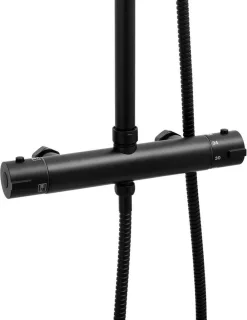 Viking Choice Regendouche Thermostaat 20 cm Zwart
