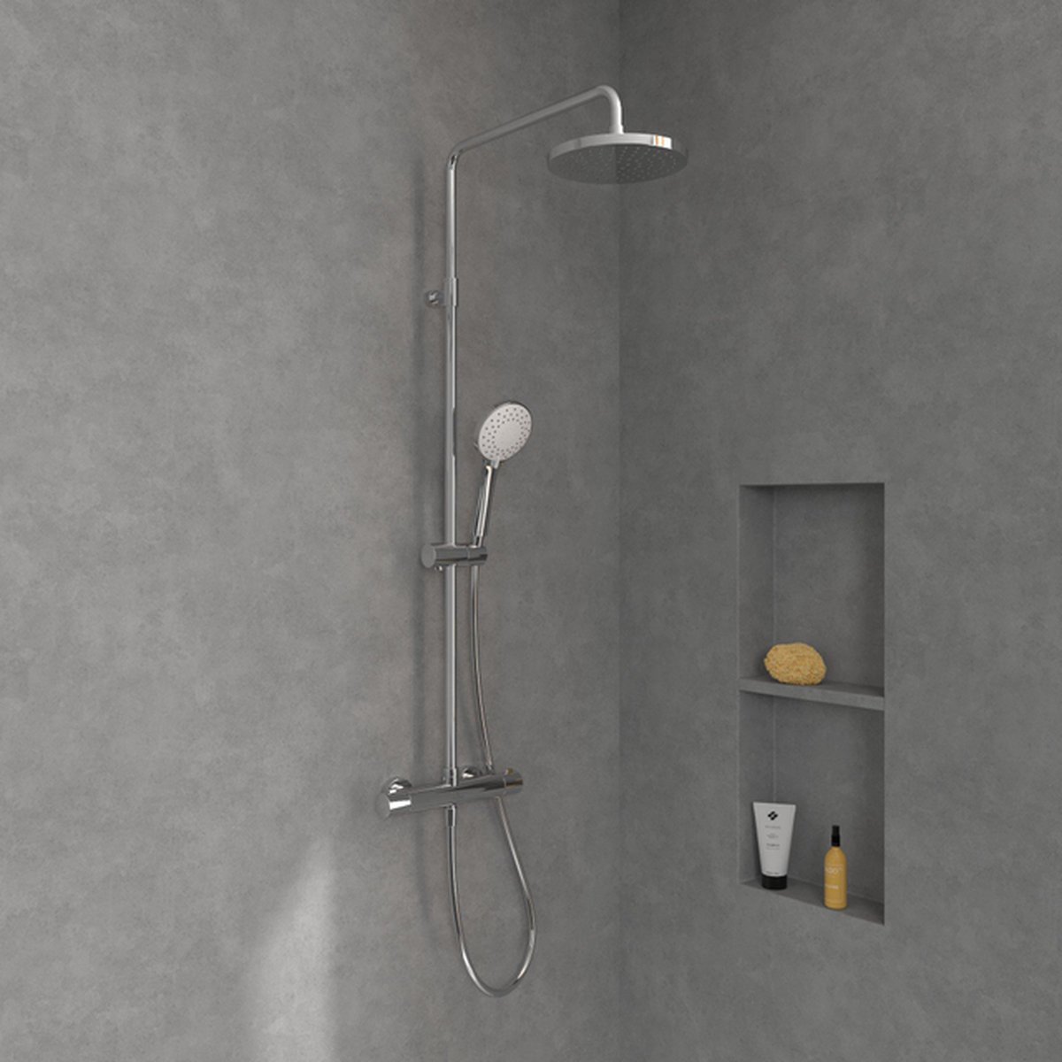 Wat vinden we goed aan de Villeroy & Boch Universal Showers Douchesysteem Wand Chroom
