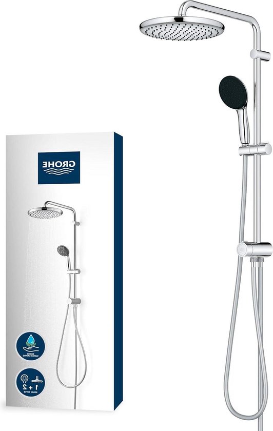 Vitalio 250 Douchesysteem rond chroom 26680001