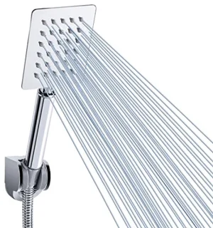 Voolan All-Metal Square Handheld Shower Head - Chrome
