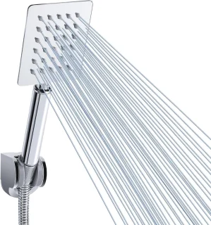 Voolan Square All-Metal Handheld Shower Head Chrome
