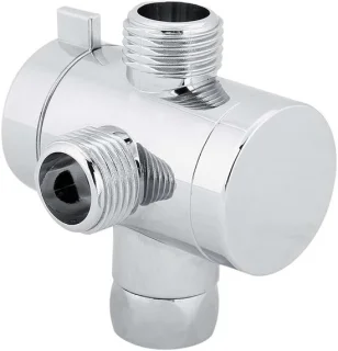 Waterdiverter 3-weg voor douche en wastafel