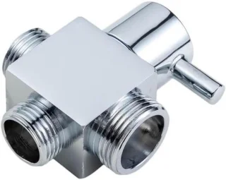 Waterstroom omvormer - douche splitter - zilver
