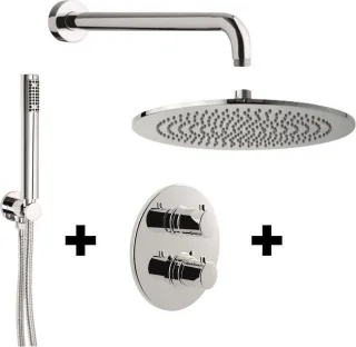 WEBO Atlanta inbouw regendoucheset chroom 25cm