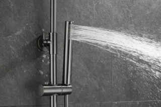 WEBO Atlanta Regendouche Gun Metal Thermostaat