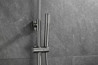 WEBO Atlanta Regendouche Gun Metal Thermostaat