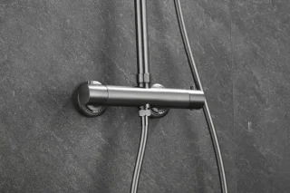 WEBO Atlanta Regendouche Gun Metal Thermostaat
