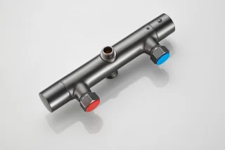 WEBO Atlanta Regendouche Gun Metal Thermostaat