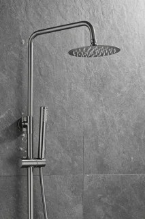 WEBO Atlanta Regendouche Gun Metal Thermostaat