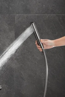 WEBO Atlanta Regendouche Gun Metal Thermostaat
