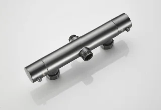 WEBO EUPHORIA Regendouche Gun Metal Thermostaatset