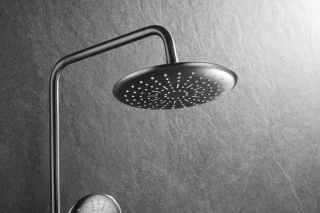 WEBO EUPHORIA Regendouche Gun Metal Thermostaatset