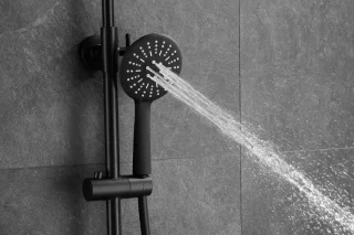 WEBO EUPHORIA Regendouche Mat Zwart Thermostaat Doucheset