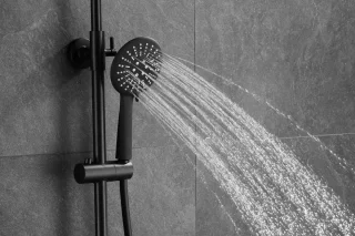 WEBO EUPHORIA Regendouche Mat Zwart Thermostaat Doucheset