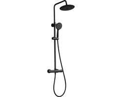 WEBO EUPHORIA Regendouche Mat Zwart Thermostaat Doucheset review
