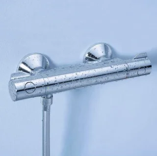 WEBO Eva doucheset met thermostaat en glijstang 60 cm chroom