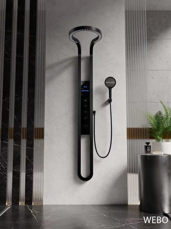 WEBO Havana Luxe Opbouw Doucheset Mat Zwart review