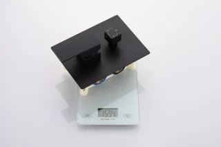 WEBO Luxe Regendoucheset Inbouw Mat Zwart 25cm