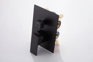 WEBO Luxe Regendoucheset Inbouw Mat Zwart 25cm