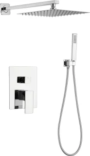 WEBO Rio Vierkant Inbouw Regendoucheset 20cm Chroom
