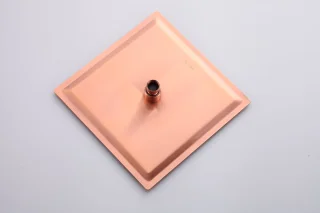 WEBO Rio Vierkant Inbouw Regendoucheset Mat Rosé 20cm