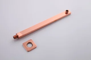 WEBO Rio Vierkant Inbouw Regendoucheset Mat Rosé 20cm