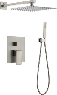 WEBO Rio Vierkant Inbouw Regendoucheset RVS 20 cm