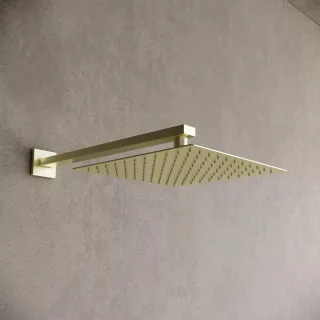 WEBO Rio Vierkant Regendoucheset Inbouw 20cm Mat Goud