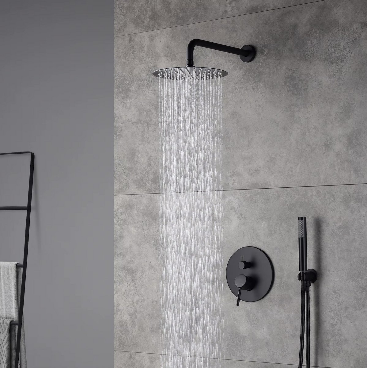 Wat vinden we goed aan de WEBO Valencia Inbouw Regendoucheset Mat Zwart 25cm