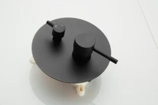 WEBO Valencia Inbouw Regendoucheset Mat Zwart 25cm