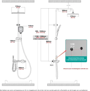 White-Label® Regendoucheset