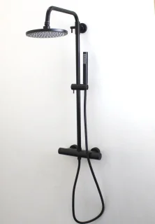 Wiesbaden Caral Opbouw Doucheset Mat Zwart