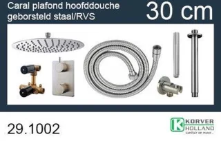 Wiesbaden One-pack inbouwthermostaatset 203 GS rond 30 cm