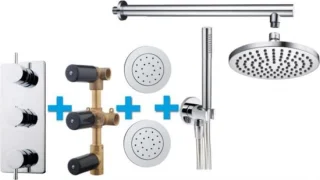 Wiesbaden Regendouche 117 Inbouw Set
